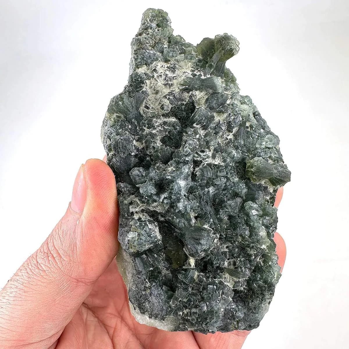 Prehnite Ham Taş Orijinal Kristal Detay Görseli 2
