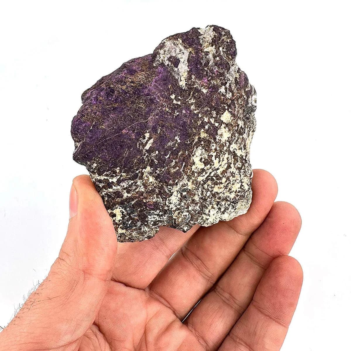 Purpurit Ham Taş Orijinal Kristal Detay Görseli 2