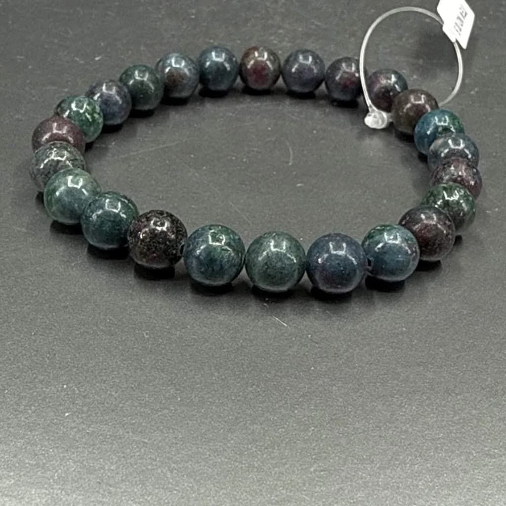 Ruby Kiyanit Bileklik 8 mm - Orijinal Doğal Taş ve Şifa Kristali Görsel 1