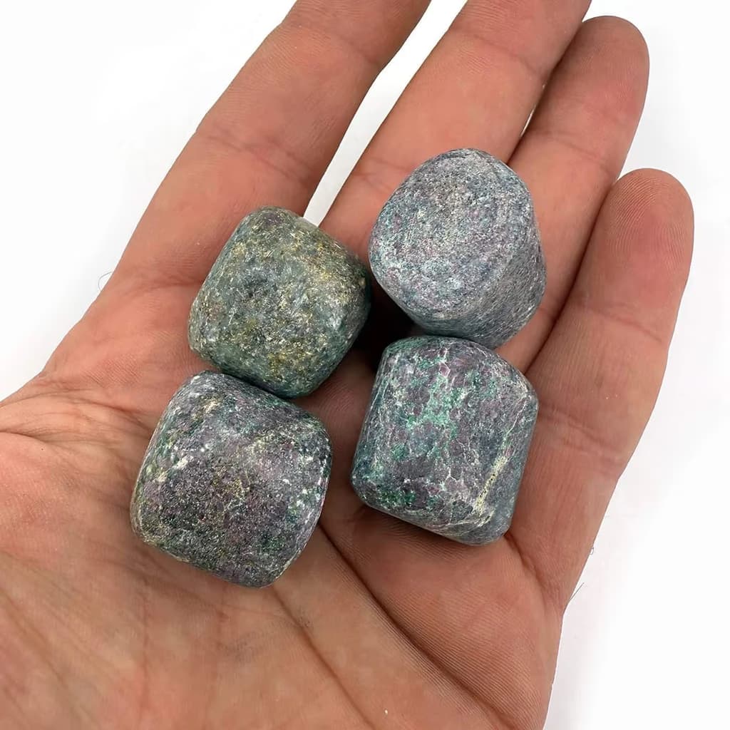 Ruby Kiyanit Tımbıl - Orijinal Doğal Taş ve Şifa Kristali Görsel 1