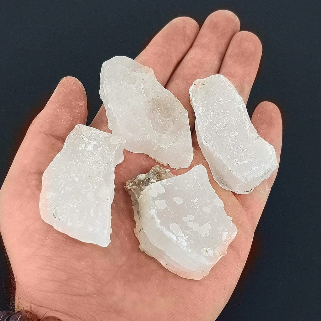 Selenit Ham Taş - Orijinal Doğal Taş ve Şifa Kristali Görsel 1