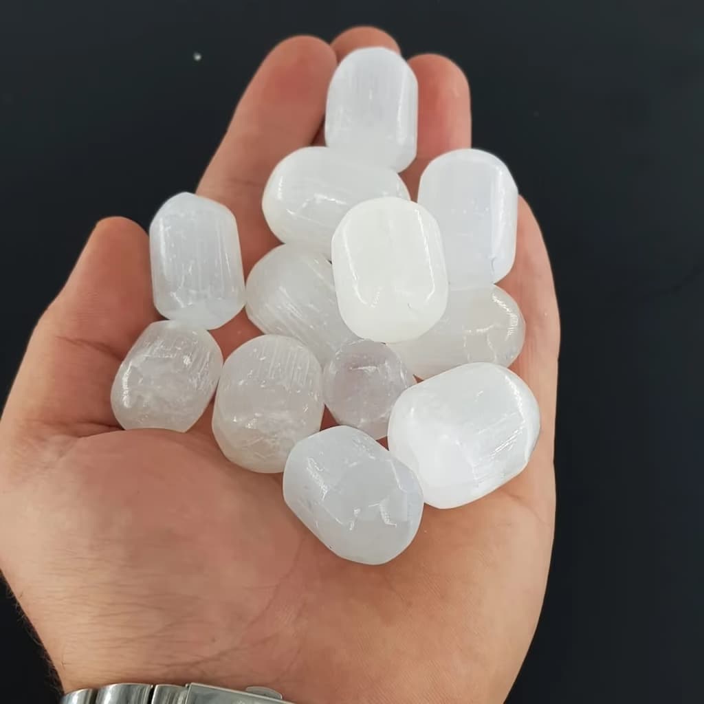 Selenit Tımbıl - Orijinal Doğal Taş ve Şifa Kristali Görsel 1