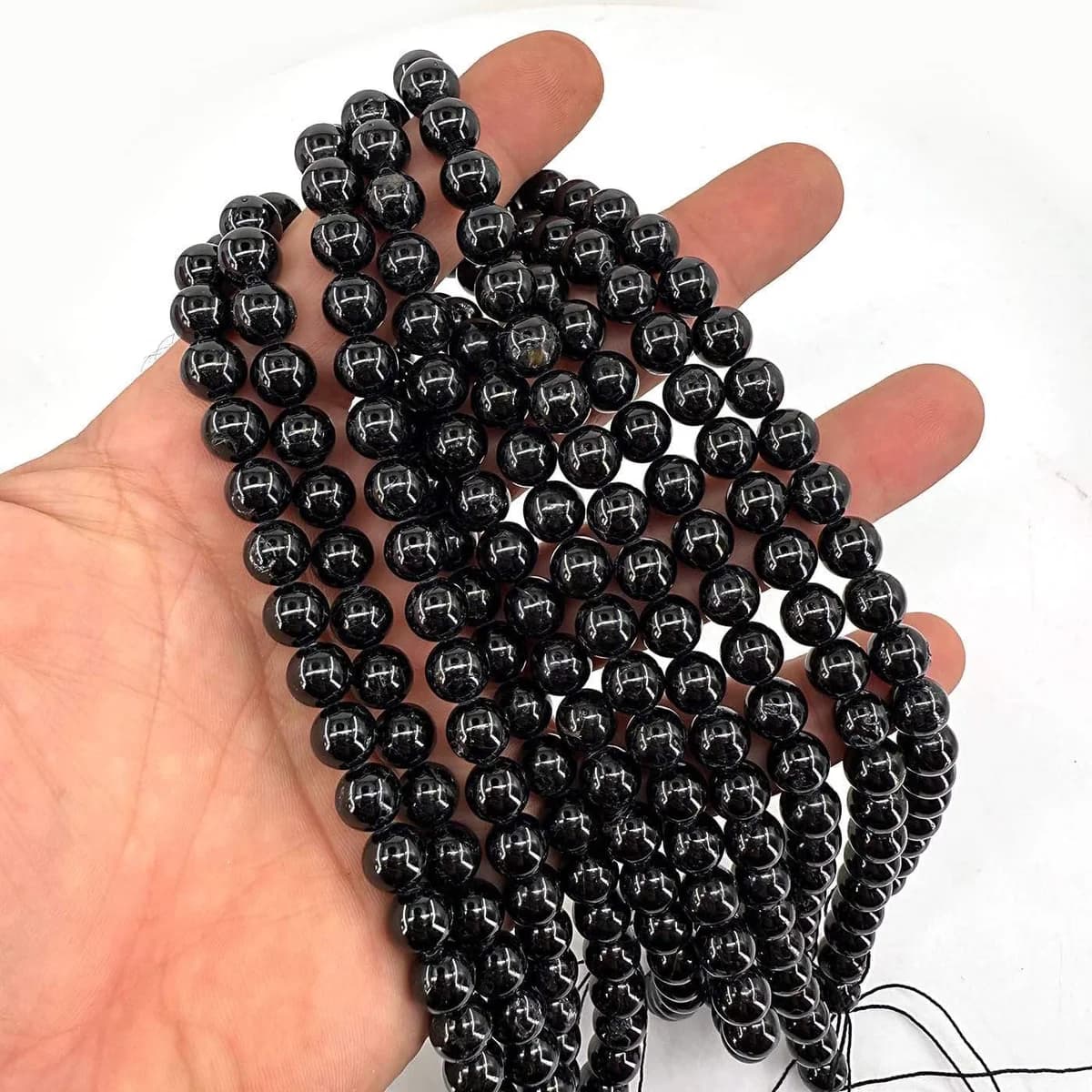 Siyah Turmalin Dizi 8 mm