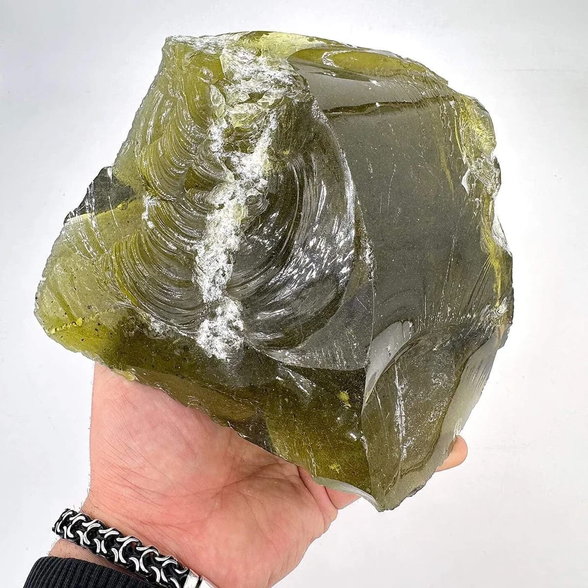 Yeşil Obsidiyen Ham Taş - Orijinal Şifalı Kristal - Görsel 1