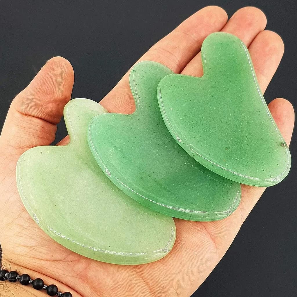 Aventurin Gua Sha İncele ve Satın Al Aventurin Gua Sha - Orijinal Doğal Taş ve Şifa Kristali Görsel 1