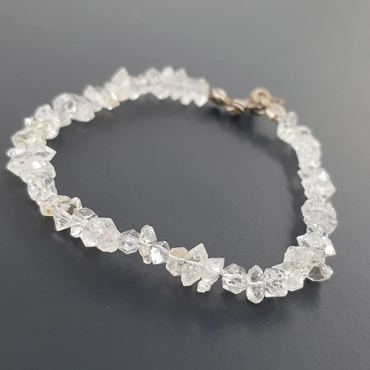 Herkimer Kuvars Çift Uçlu Doğal (Gümüş)