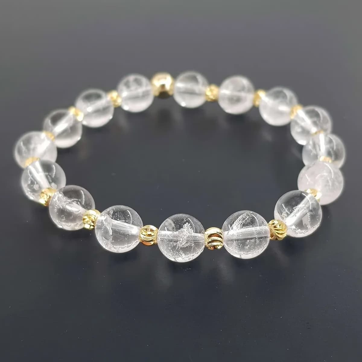 Kristal Kuvars Bileklik 8mm