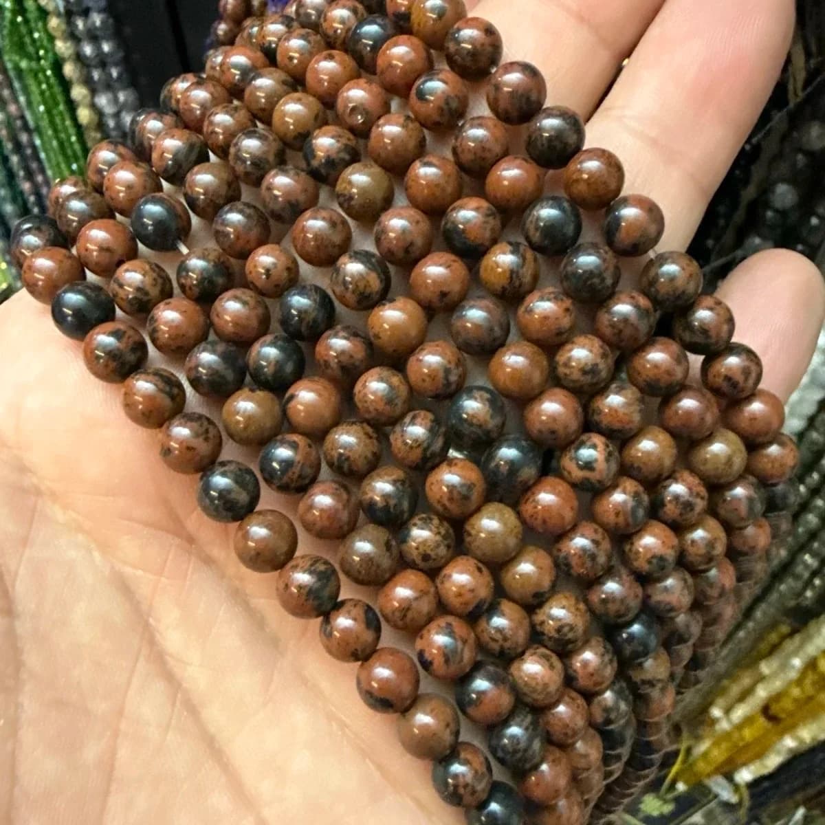Dizi Mahongy Obsidiyen 6 mm