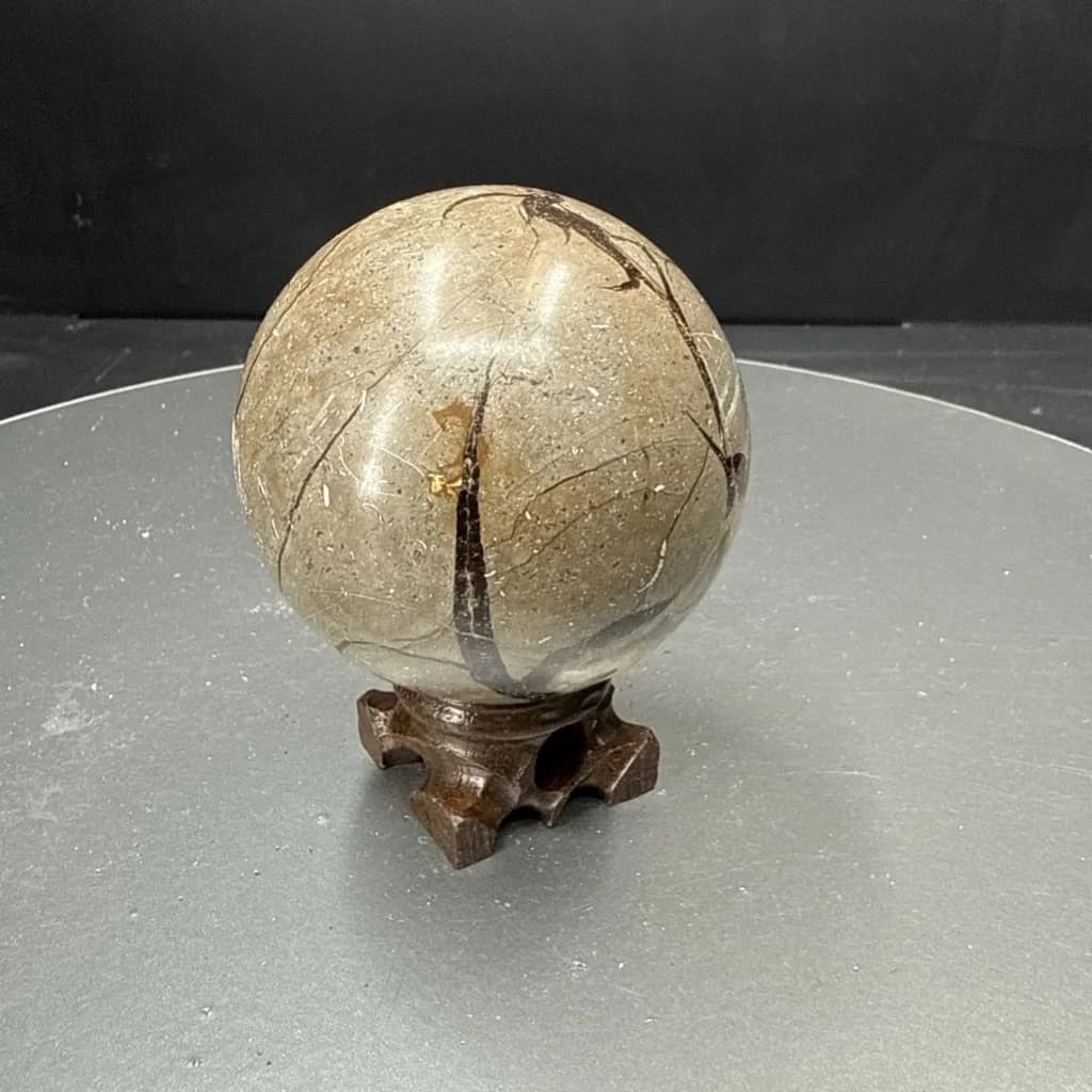 Septeryan Küre 74 mm İncele ve Satın Al Septeryan Küre 74 mm - Orijinal Doğal Taş ve Şifa Kristali Görsel 1