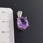 Ametist Kolye Ucu (Gümüş) Orijinal Kristal Detay Görseli 3