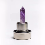Ametist Silver Su Matarası Orijinal Kristal Detay Görseli 5