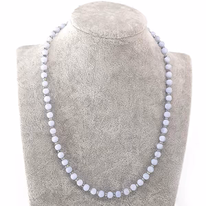 Anjelit Kolye 6mm - Orijinal Şifalı Kristal - Görsel 1
