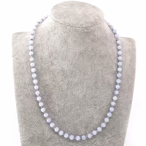 Anjelit Kolye 6mm - Orijinal Şifalı Kristal - Görsel 2