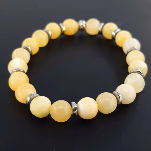 Aragonit Bileklik 8mm - Orijinal Şifalı Kristal - Görsel 1
