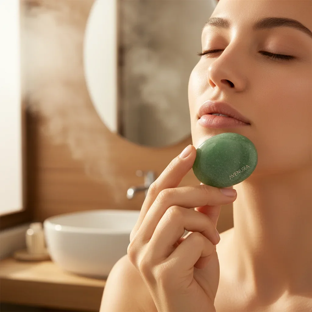 Aventurin Mini Spa Taşı - Orijinal Şifalı Kristal - Görsel 2