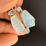 Aytaşı / Topaz Kolye Ucu Gümüş Orijinal Kristal Detay Görseli 3