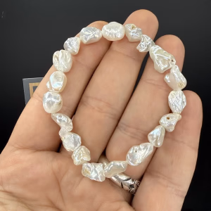 Barok İnci Bileklik 8-9 mm - Orijinal Şifalı Kristal - Görsel 1
