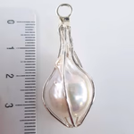 Barok İnci Kolye Ucu (Gümüş) Orijinal Kristal Detay Görseli 1