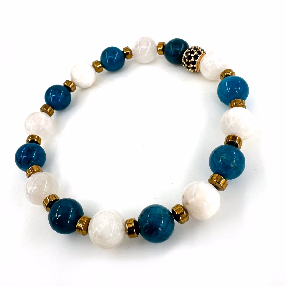Blue Apatit, Aytaşı Bileklik 8mm