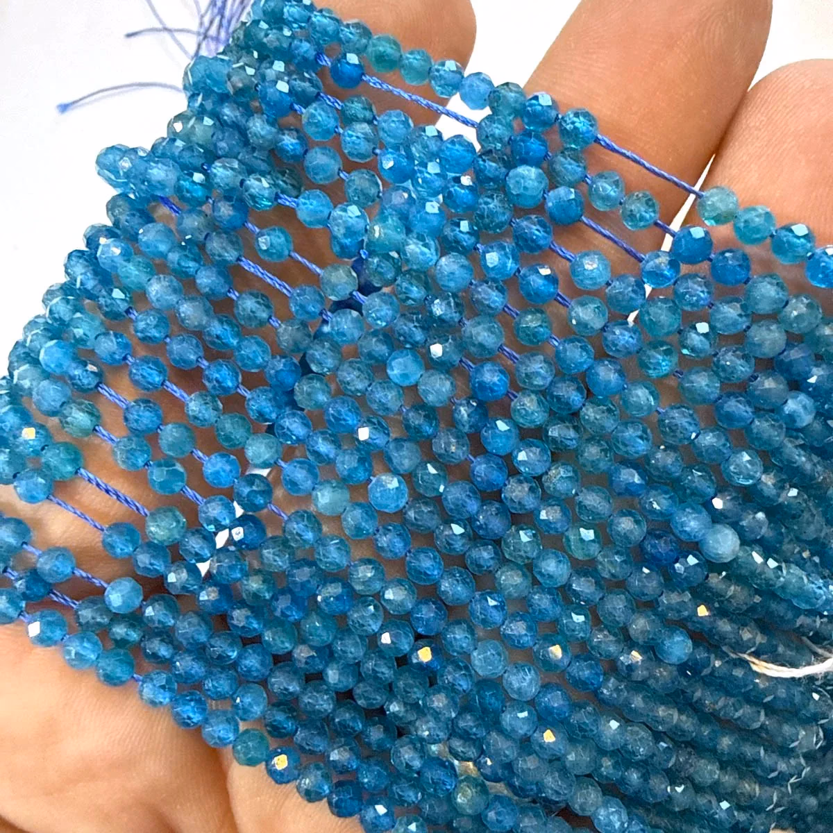 Blue Apatit Dizi Faset 3 mm