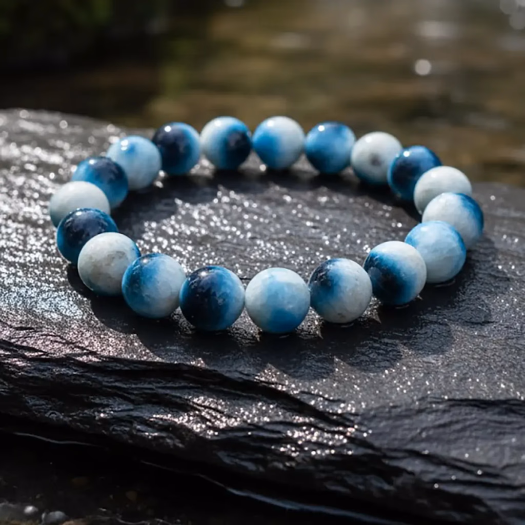 Blue Ice Glacierite Bileklik 8mm İncele ve Satın Al Blue Ice Glacierite Bileklik 8mm - Orijinal Doğal Taş ve Şifa Kristali Görsel 1