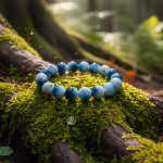 Blue Ice Glacierite Bileklik 8mm Orijinal Kristal Detay Görseli 2