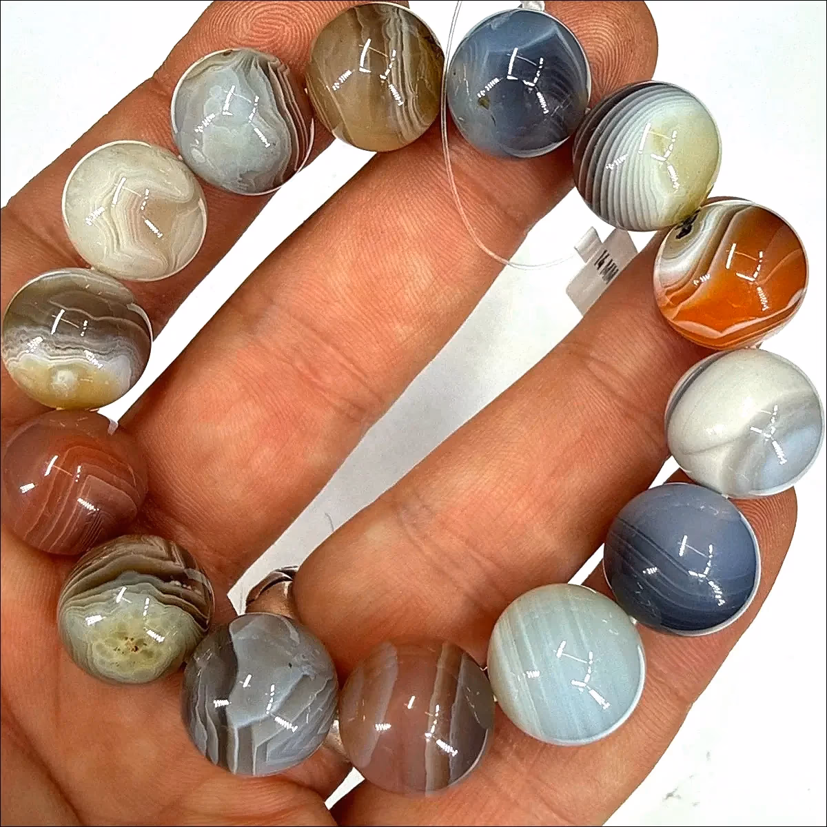 Botswana Akik Bileklik 14 mm