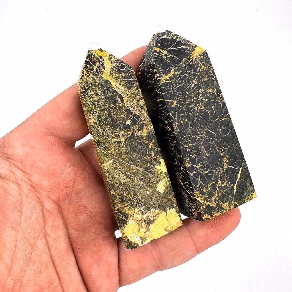Bumblebee Jasper Obelisk - Orijinal Doğal Taş ve Şifa Kristali Görsel 1
