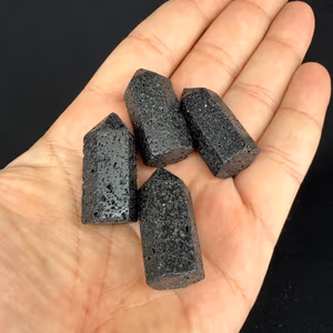 Cintamani Saffordite Arizona Tektit Obelisk Mini - Orijinal Şifalı Kristal - Görsel 1
