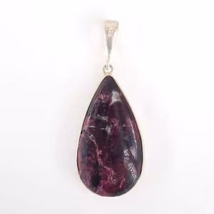 Eudialyte Kolye Ucu (Gümüş) - Orijinal Şifalı Kristal - Görsel 2