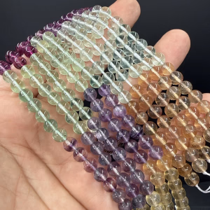 Florit Multıcolor Dizi 6 mm - Orijinal Şifalı Kristal - Görsel 1