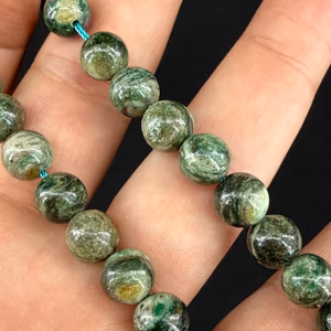 Fuksit Dizi 8mm AAA - Orijinal Şifalı Kristal - Görsel 1