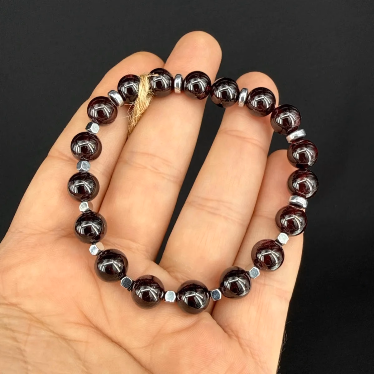 Garnet Bileklik 8 mm