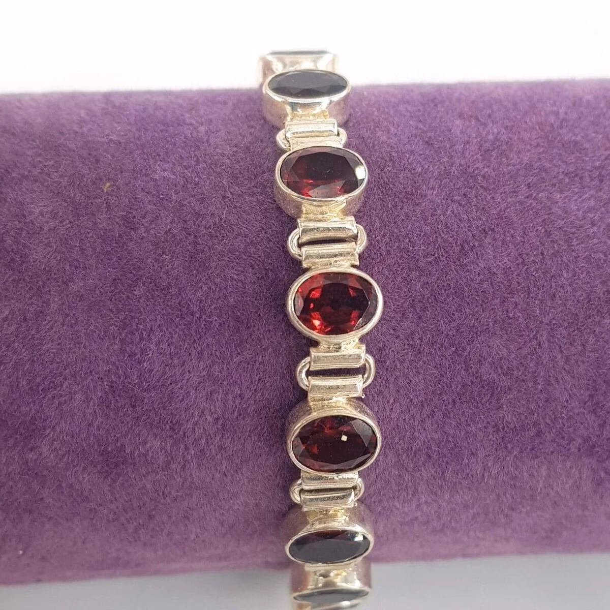 Garnet (Lal) Künye (Gümüş)