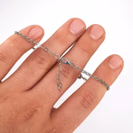Garnet (Lal) Künye (Gümüş) Orijinal Kristal Detay Görseli 3