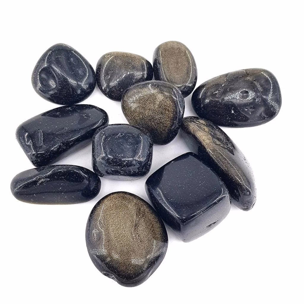 Gold Obsidyen Tımbıl İncele ve Satın Al Gold Obsidyen Tımbıl - Orijinal Doğal Taş ve Şifa Kristali Görsel 1
