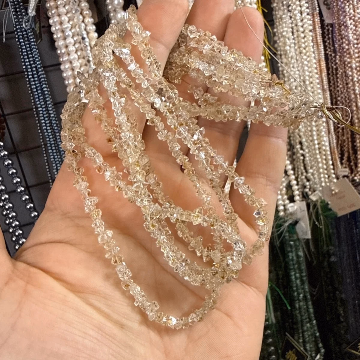 Herkimer Elmas Dizi Gold AAA