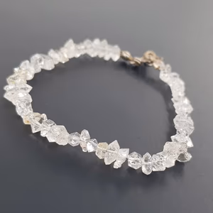 Herkimer Kuvars Çift Uçlu Doğal (Gümüş) - Orijinal Şifalı Kristal - Görsel 1