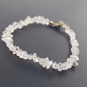 Herkimer Kuvars Çift Uçlu Doğal (Gümüş) - Orijinal Şifalı Kristal - Görsel 2
