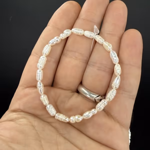 İnci Bileklik 4-5 mm - Orijinal Şifalı Kristal - Görsel 2