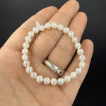İnci Bileklik 6 mm Orijinal Kristal Detay Görseli 1