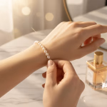 İnci Bileklik 6 mm Orijinal Kristal Detay Görseli 2