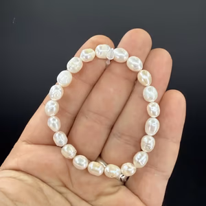 İnci Bileklik 8 mm Arpa - Orijinal Şifalı Kristal - Görsel 1