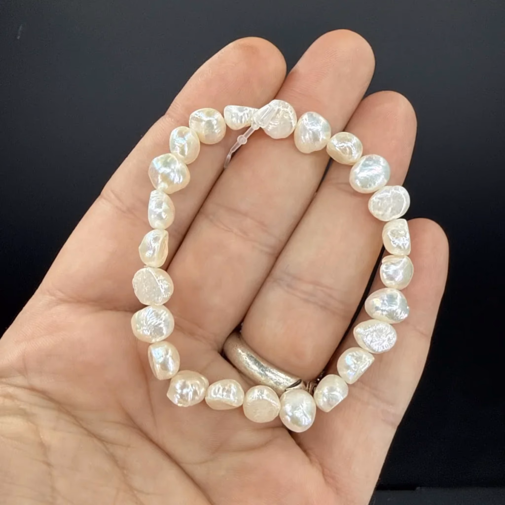 İnci Bileklik 8 mm İncele ve Satın Al İnci Bileklik 8 mm - Orijinal Doğal Taş ve Şifa Kristali Görsel 1