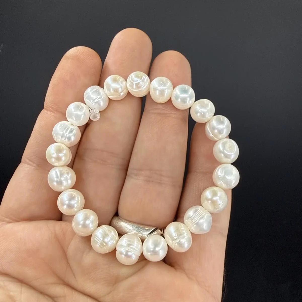 İnci Bileklik Somon 5 mm