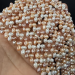 İnci Damla Somon 4 mm Orijinal Kristal Detay Görseli 1
