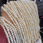 İnci Dizi 8-9 mm Orijinal Kristal Detay Görseli 2