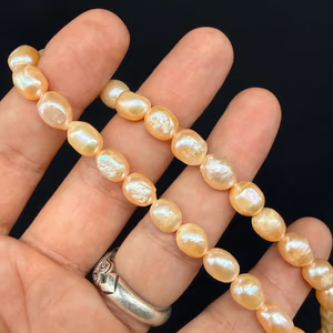 İnci Somon Dizi 8 mm - Orijinal Şifalı Kristal - Görsel 1