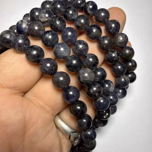İyolit Bileklik 8 mm - Orijinal Şifalı Kristal - Görsel 1