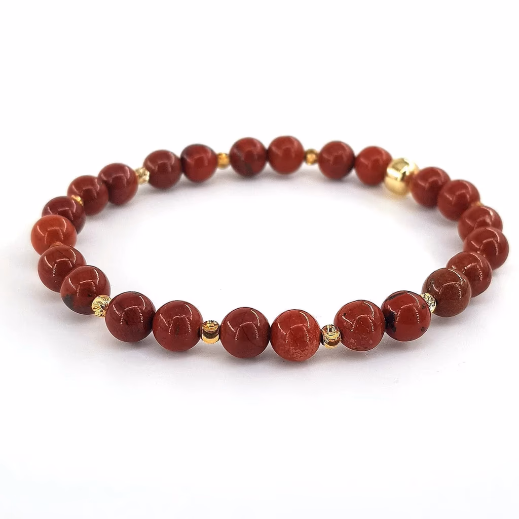 Jasper Bileklik 6mm İncele ve Satın Al Jasper Bileklik 6mm - Orijinal Doğal Taş ve Şifa Kristali Görsel 1